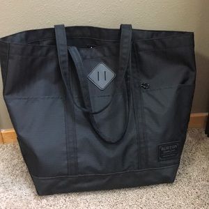 burton black tote